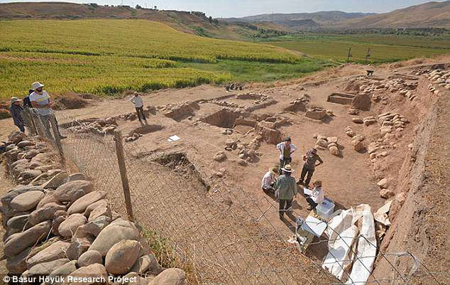 Picture 1 of Excavation of a series of killed children bones as sacrifices