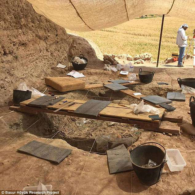 Picture 2 of Excavation of a series of killed children bones as sacrifices