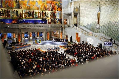 Exciting Nobel Prize ceremony 2007 images 1