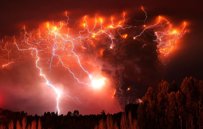 Picture 3 of Experimenting with 13,000-year-old ash and ash, scientists investigated why volcanic lightning formed