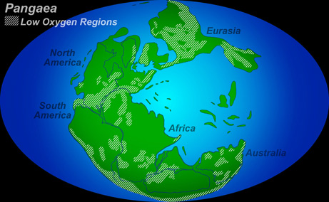 Explain the mass extinction on Earth 250 million years ago