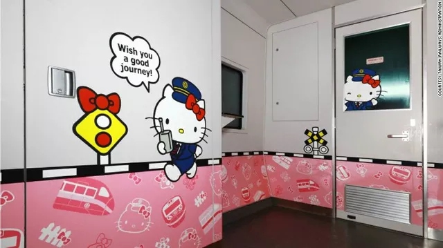Picture 4 of Eye the Hello Kitty express train