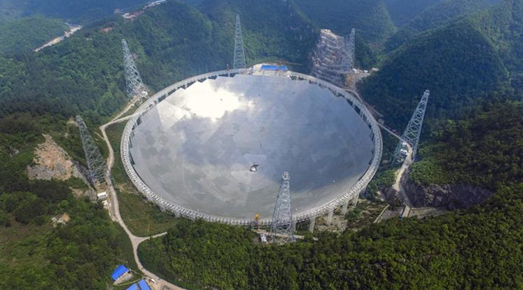 Picture 1 of FAST telescope is being threatened by Chinese people