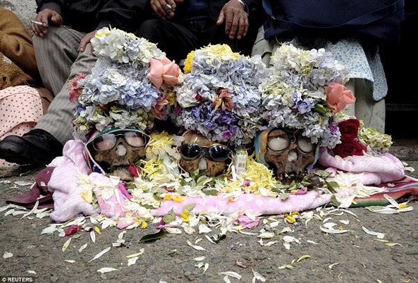 Picture 9 of Festival decorated skulls