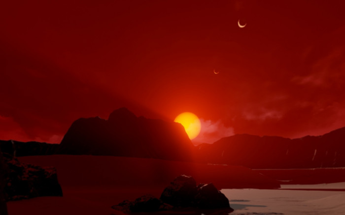 Picture 3 of Find the first evidence that 'Solar System 2.0' has water