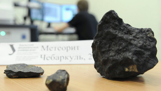Picture 1 of Finding Nikel in meteorite falling in Russia