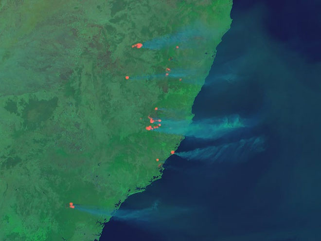 Picture 4 of Fire in Australia seen from space