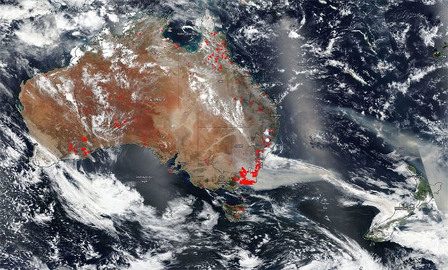 Picture 7 of Fire in Australia seen from space