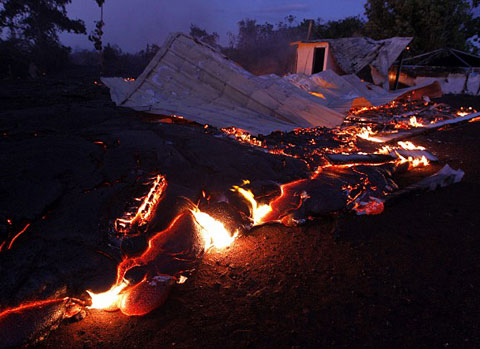 Picture 9 of 'Fire River' attacked people's houses