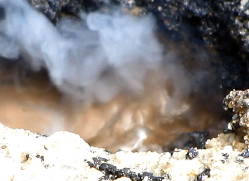 Picture 2 of Fire sprayed from 'death hole' after the explosion