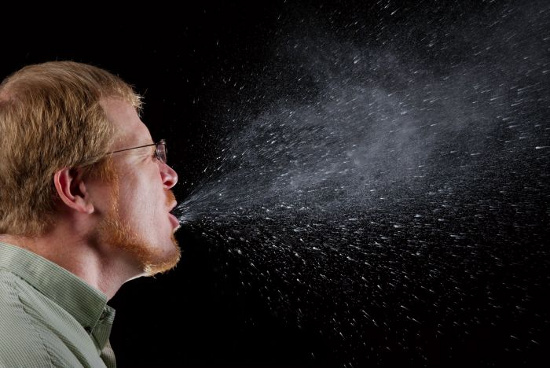 Picture 1 of Flu viruses can jump up to 2 meters away