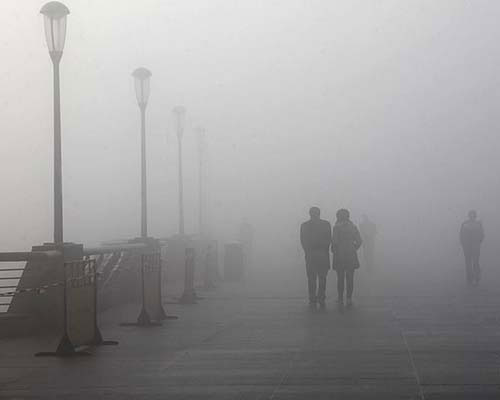 Picture 10 of Fog, dust and smoke covering China