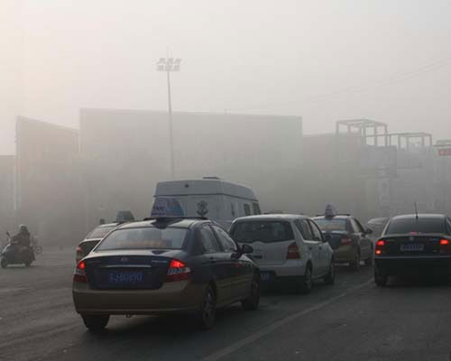 Picture 8 of Fog, dust and smoke covering China