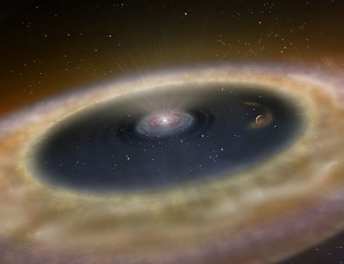 Picture 1 of For the first time, a photo of a planet is forming