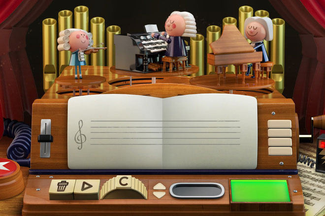 Picture 3 of For the first time in Google history, AI was used to celebrate Johann Sebastian Bach's birthday