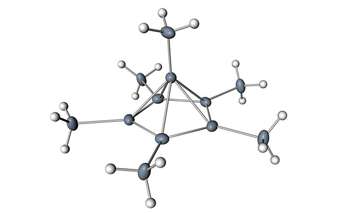 Picture 1 of For the first time, seeing carbon can bond with 6 other atoms