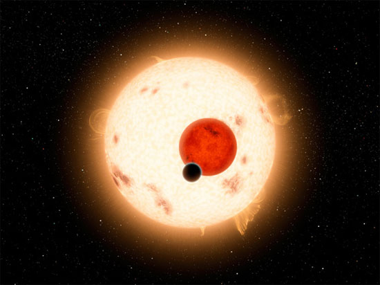 Picture 1 of For the first time, the planet revolves around two stars