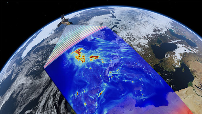 For the first time, the satellite detected and measured pollution gas leaks