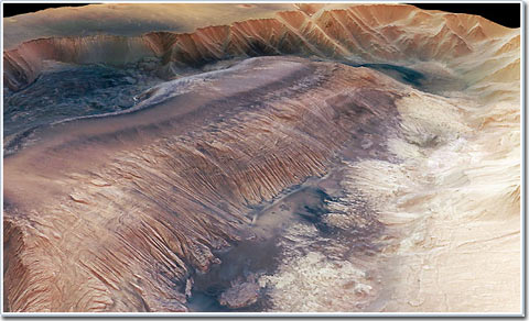 Picture 1 of For the first time, three-dimensional images of Mars surface were published