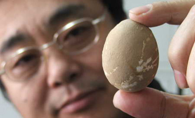 Picture 1 of Found 600-year-old chicken egg