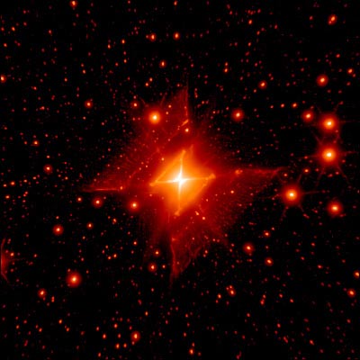 Picture 1 of Found brilliant red squares in the universe
