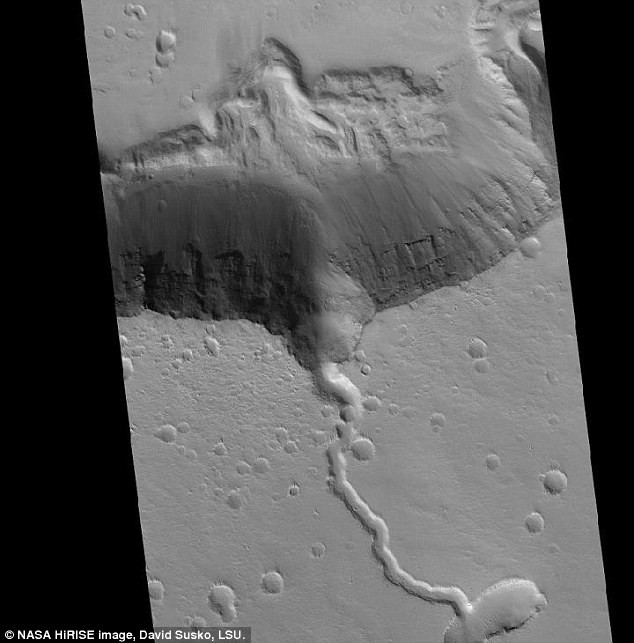 Picture 1 of Found the ray-shaped Elysium volcano on Mars