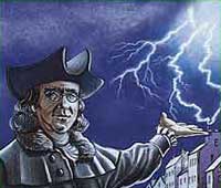 Picture 1 of Franklin - Kite & lightning
