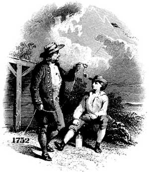 Picture 2 of Franklin - Kite & lightning