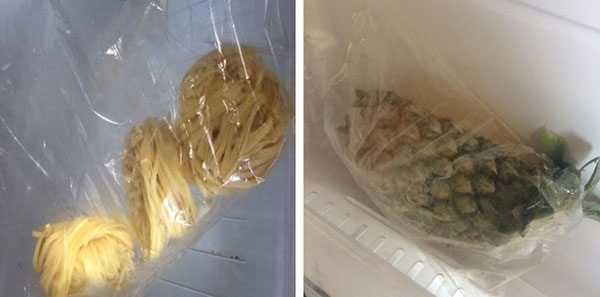 Picture 3 of From powdered vegetables, female students create 'nylon' bags that can dissolve in water