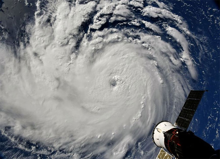 Picture 6 of From the space station, astronauts still shudder because of Florence Florence