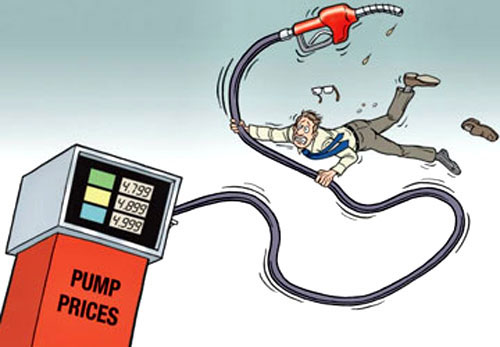 Picture 10 of Funny influence on gasoline prices increased