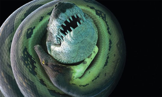 Picture 1 of Giant prehistoric crocodile