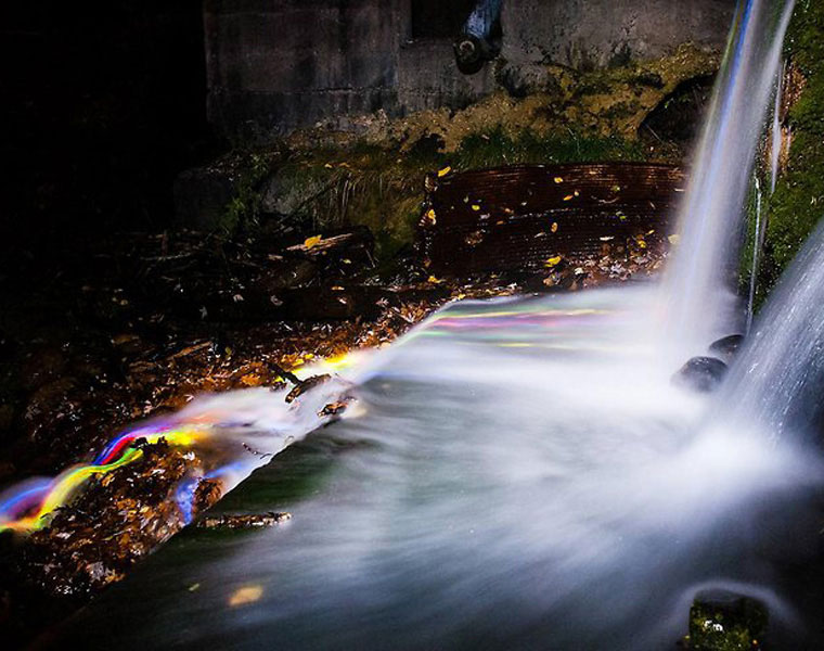 Picture 7 of Glowing waterfall like a unique rainbow, hard to believe