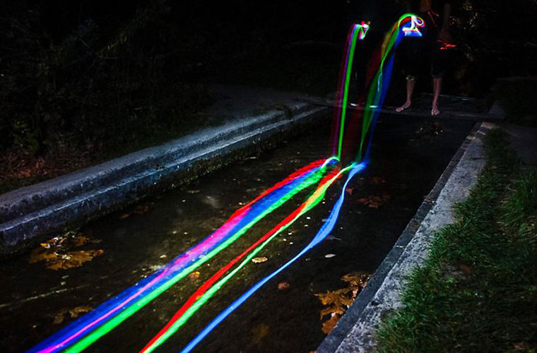 Picture 8 of Glowing waterfall like a unique rainbow, hard to believe