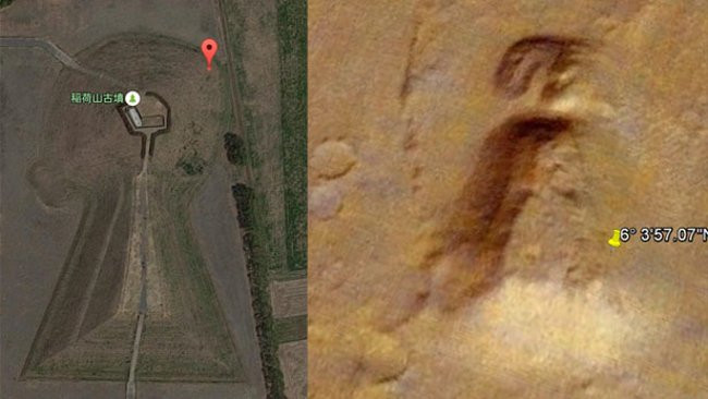 Picture 2 of Google Maps detects 8 strange bases of aliens?