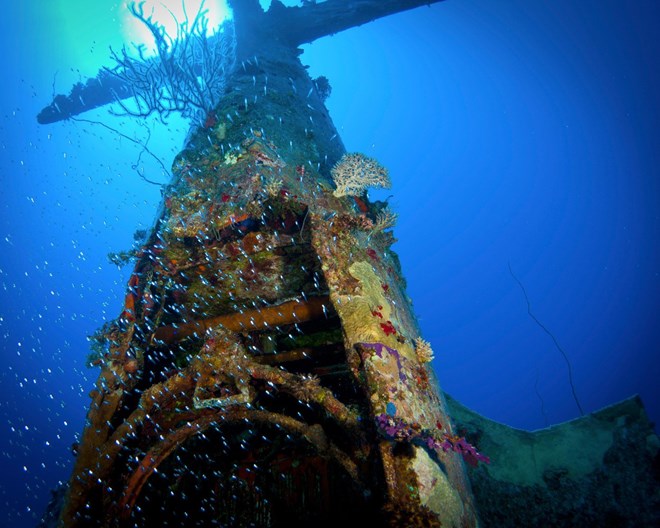 Picture 11 of 'Graveyard' giant aircraft from World War II on the ocean floor