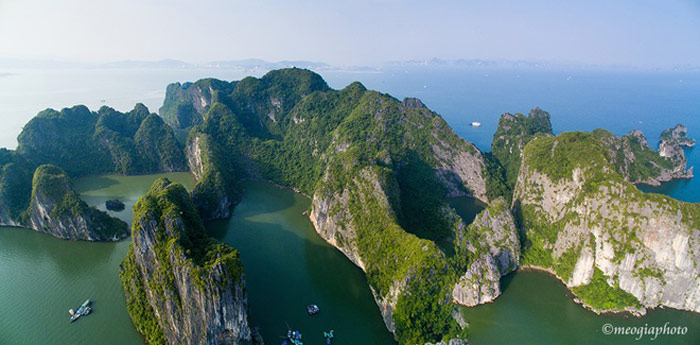 Ha Long Bay - the film scene Kong: Skull Island looks beautiful from above