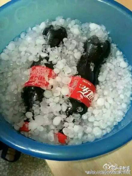 Picture 8 of Hail is as big as chicken eggs in China