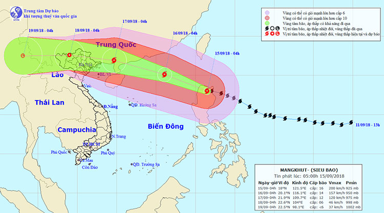 Picture 1 of Hanoi plans to respond to super typhoon Mangkhut