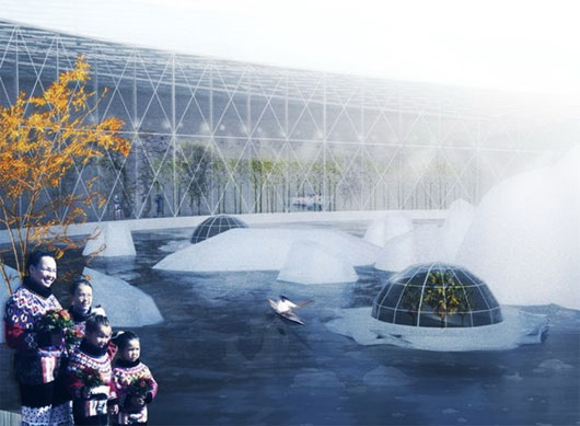 Picture 3 of Harvest melted ice to provide water for cultivation