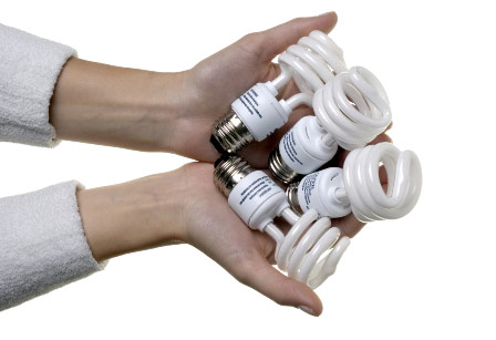 Picture 1 of Hazard warning from compact light bulbs