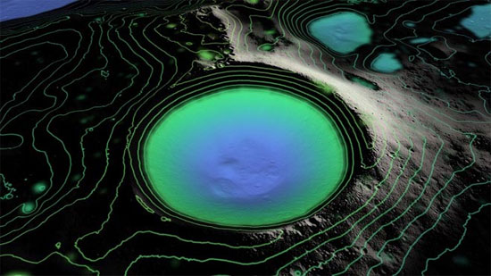 Picture 1 of 'Hell' does not light throughout ... 2 billion years on the Moon