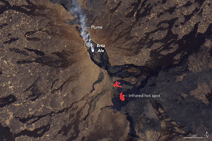 Picture 1 of 'Hell's Gate' in Ethiopia is filled with 7km long cracks