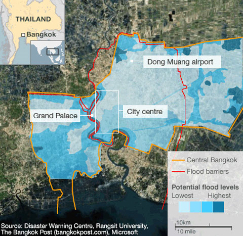 Picture 2 of Historical flood scene in Thailand