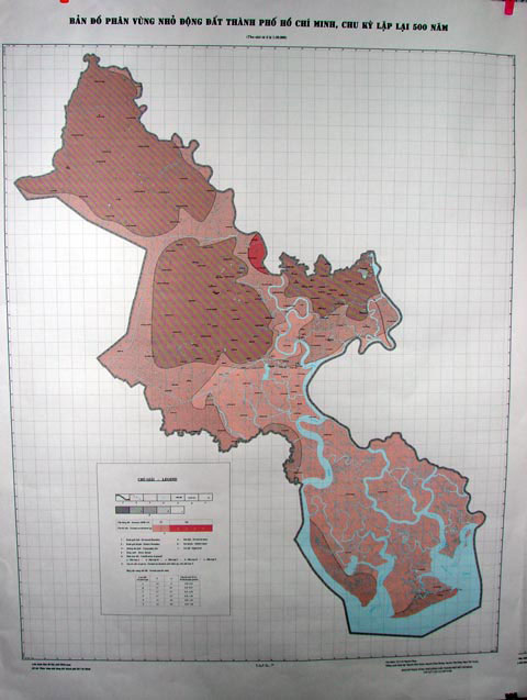 Picture 1 of Ho Chi Minh City has an earthquake map