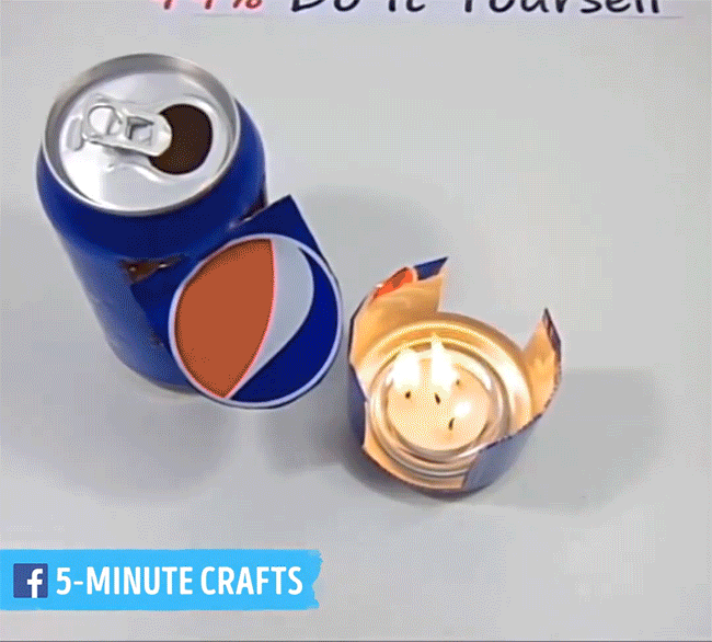 Picture 5 of Homemade popcorn making machine with only 2 cans of soft drinks