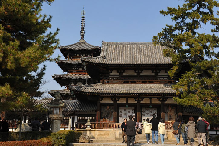 Picture 5 of Horyu-ji temple's Buddhist architectural complex
