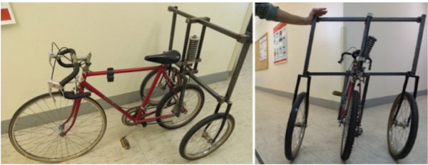 Picture 3 of How can a bicycle stand straight without falling?