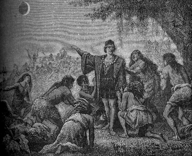 Picture 2 of How did the total eclipse save Christopher Columbus's life?