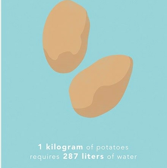 Picture 4 of How much water is needed to produce 1kg of food for you?